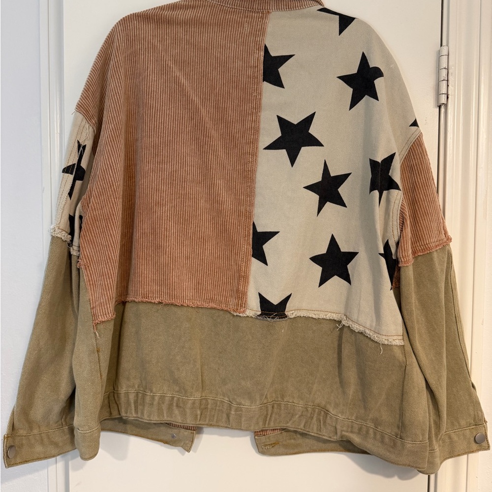 Pol Women's Star Patch Utility Jacket - image 3